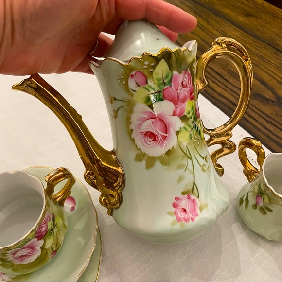 Lefton | Dining | Vtg Lefton China Hand Painted In Japan 7ps Tea Coffee ...